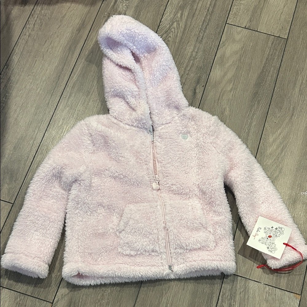 NEW 🆕 Nula Bug Cozy Pink Fleece Hoodie 3T